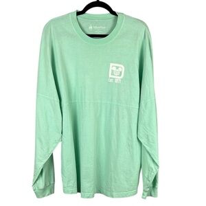 Disney Parks Casual Cotton Lounge Oversized Spirit Jersey Large Mint Green